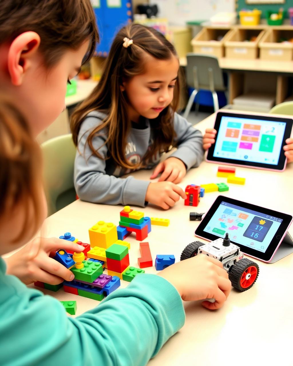 Construir, programar por bloques y experimentar